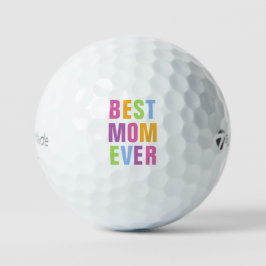 Beste Mama je Mutter Tag farbenfrohe Typografie Golfball