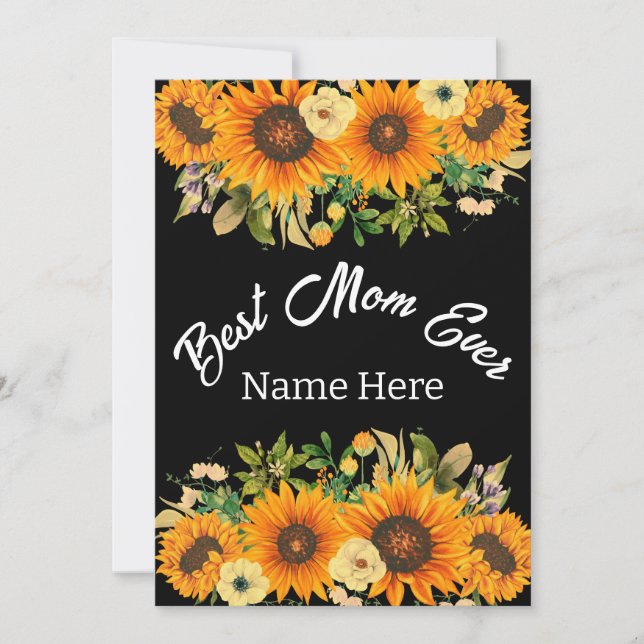 BESTE MAMA JE MUTTER-TAGESGESCHENK EINLADUNG (Vorderseite)