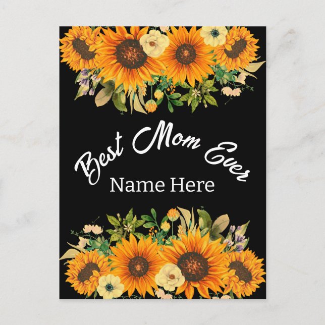 BESTE MAMA JE MUTTER-TAGESGESCHENK POSTKARTE (Vorderseite)