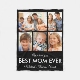 Beste Mama je Muttertag FotoCollage Fleecedecke