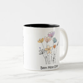 Beste Mama je Muttertag Zweifarbige Tasse