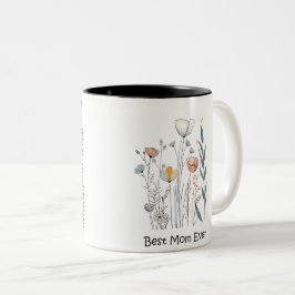 Beste Mama je Muttertag Zweifarbige Tasse