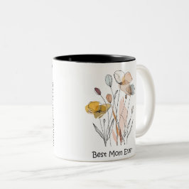 Beste Mama je Muttertag Zweifarbige Tasse