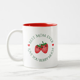 Beste Mama je Muttertagsfeier Liebe Sie Berry viel Zweifarbige Tasse
