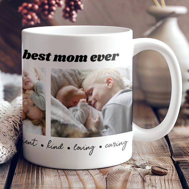 Beste Mama je Muttertagsfoto-Collage Kaffeetasse (Von Creator hochgeladen)