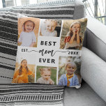 Beste Mama je - Muttertagsfoto-Collage Kissen<br><div class="desc">Feiern Sie Ihre Mutter mit dem "Beste Mama je" Muttertagsfoto Collage Throw Kissen. Dieses personalisierte Kissen besticht durch eine wunderschön arrangierte Collage aus gepflegten Fotos, in der besondere Momente und Erinnerungen eingefangen werden. Die herzliche Nachricht "Beste Mama je" fügt eine liebevolle Touch hinzu. Aus hochwertigem, weichem und langlebigem Material, bietet...</div>