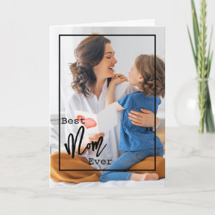 Beste Mama je   Muttertagskarte des Fotos Karte