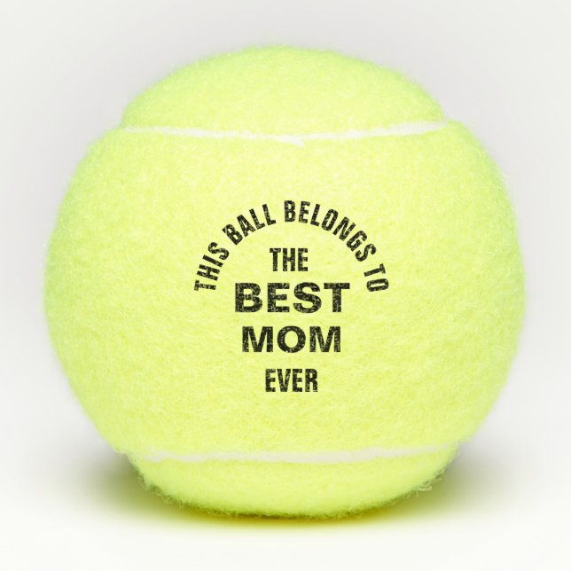 Beste Mama je nach Kundenwunsch Tennisbälle (Vorderseite)