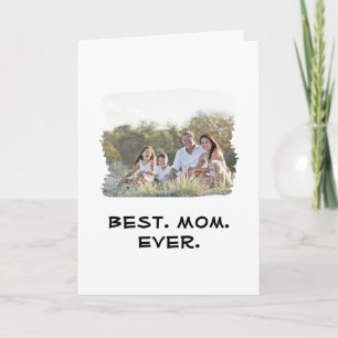 Beste Mama je nach Muttertag Foto Karte