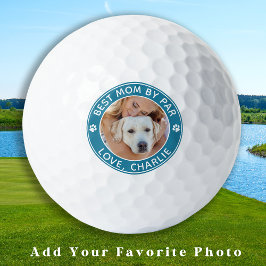 Beste Mama je nach Par Personalisiert Foto Hunde M Golfball