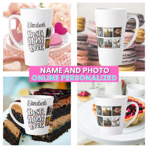 Beste Mama je Name & Fotocollage Mutter Milchtasse