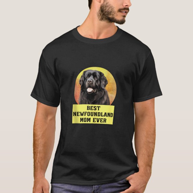 Beste Mama je Neufundland Hundezüchter Beste T-Shirt (Vorderseite)