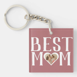 Beste Mama je Niedlich 1 Foto glückliche Mütter Schlüsselanhänger