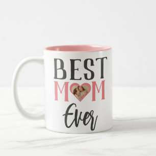 Beste Mama je Niedlich 1 Foto glückliche Mütter Zweifarbige Tasse