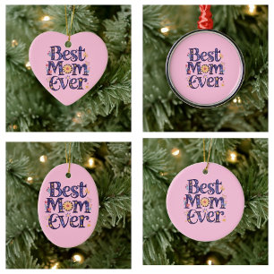 Beste Mama je Niedliche Blume Muttertag Keramik Ornament