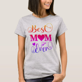 Beste Mama je Niedliche farbige Typografie T-Shirt
