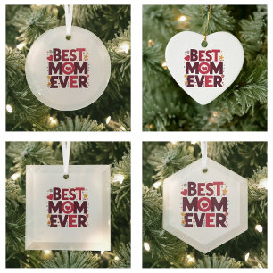 Beste Mama je Niedlicher Muttertag im Herzen Keramik Ornament