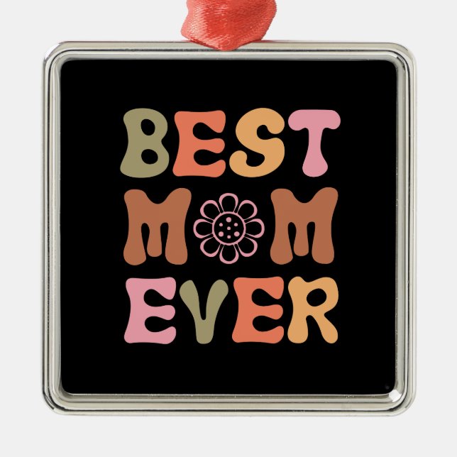 Beste Mama je Ornament Aus Metall (Vorne)