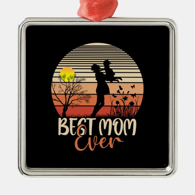 Beste Mama je Ornament Aus Metall (Vorne)