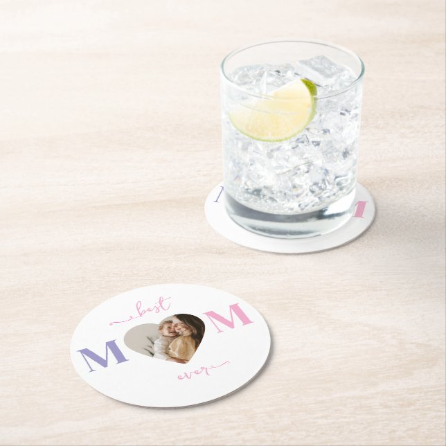 Beste Mama je Paper Untersetzer - Benutzerdefinier (Vor Ort)