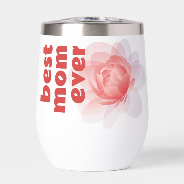 Beste Mama je Peony Floral Geschenk (Vorderseite)