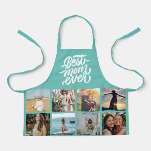 Beste Mama je Personalisiert 12 FotoCollage Aquama Schürze
