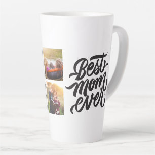 Beste Mama je Personalisiert 6 FotoCollage Milchtasse