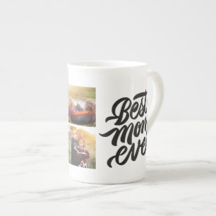 Beste Mama je Personalisiert 6 FotoCollage Prozellantasse