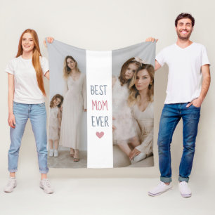 Beste Mama je Personalisiert Fleece Blankon