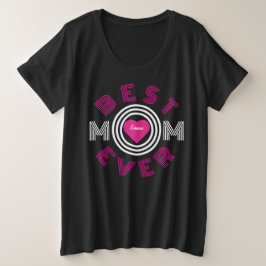 Beste Mama je Personalisiert Große Größe T-Shirt