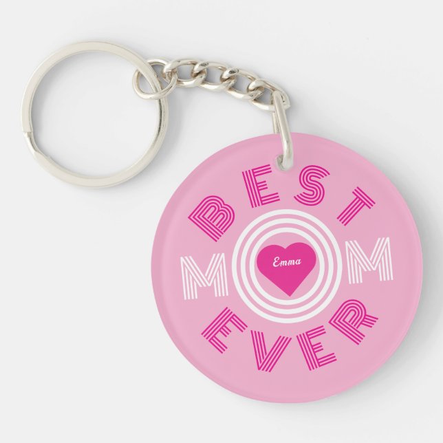 Beste Mama je Personalisiert Schlüsselanhänger (Vorderseite)