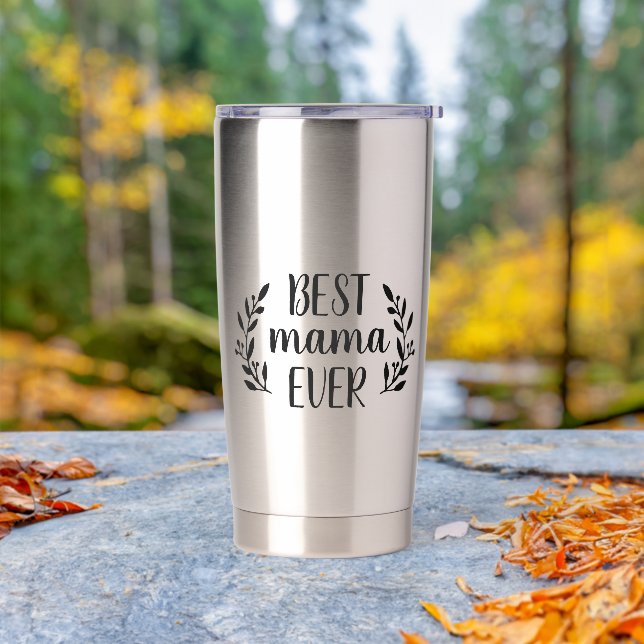 Beste Mama je Personalisiert Thermobecher (Außenbereich)