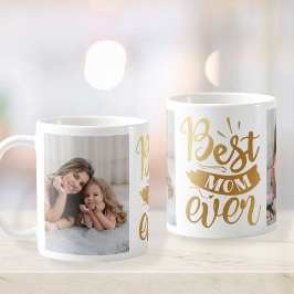Beste Mama je Personalisierte FotoCollage Kaffeetasse