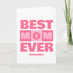 Beste Mama je Personalisierter Name Grußkarte Karte