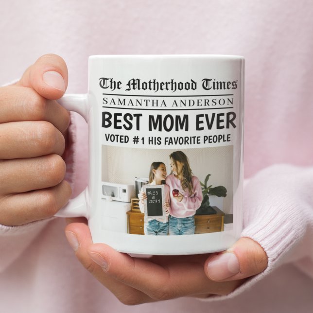 Beste Mama je Personalisiertes Foto Kaffeetasse (Von Creator hochgeladen)