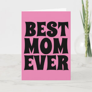 BESTE MAMA JE PINK GREETING CARDS KARTE
