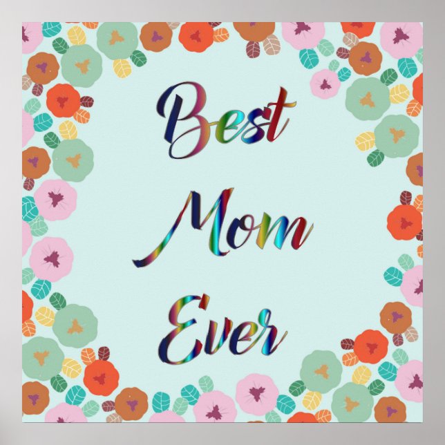 BESTE MAMA JE POSTER (Vorne)