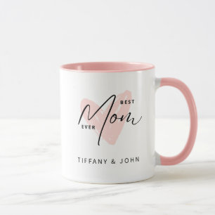 Beste Mama je rosa Niedliche Herzschrift Tasse