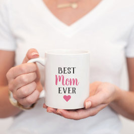 Beste Mama je Rosa-Script-Mütter-Tag Kaffeetasse