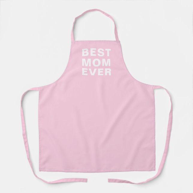 Beste Mama je Rosa Typografie Küche Schürze (Vorderseite)
