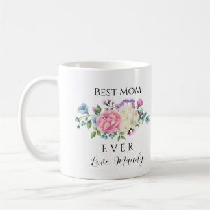 Beste Mama je Rosa und Weiß Kaffeetasse