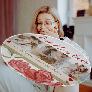 Beste Mama je Rote Rose Chic Elegante Mütter Tag Schneidebrett