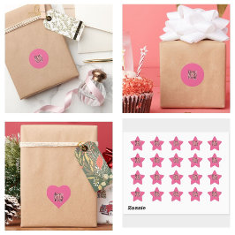 Beste Mama je Runder Aufkleber