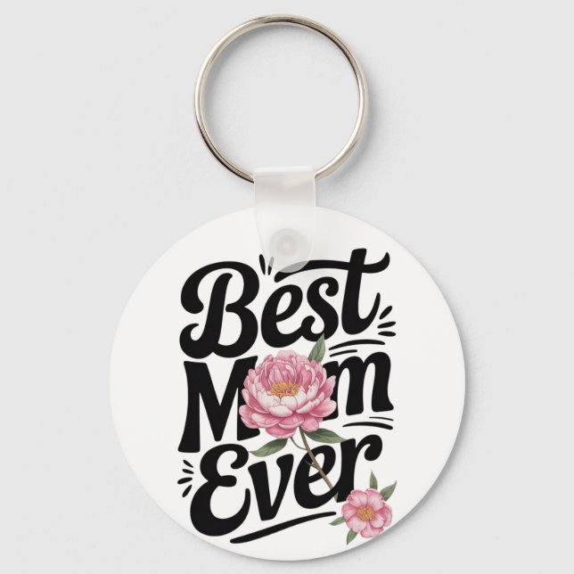 "Beste Mama je" Schlüsselanhänger (Vorderseite)