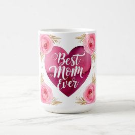 Beste Mama je - Schönes Blumengeschenk Kaffeetasse