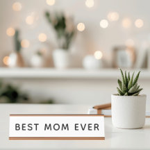 Beste Mama je Schreibtischnamensplatte