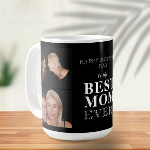 Beste Mama je Schwarze Mutter Tag 2 FotoCollage Kaffeetasse