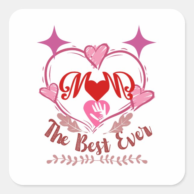 Beste Mama je Sticker (Vorderseite)