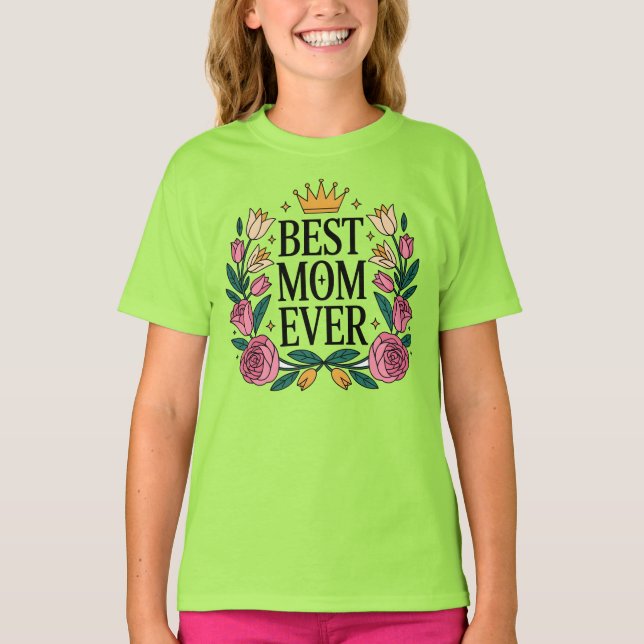 Beste Mama je T-Shirt (Vorderseite)