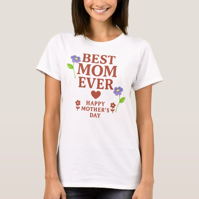 Beste Mama je T-Shirt (Vorderseite)
